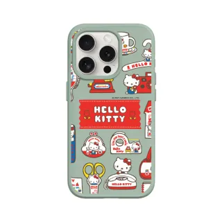 【RHINOSHIELD 犀牛盾】iPhone 11/Pro/Pro Max SolidSuit背蓋手機殼/Sticker-生活小物(Hello Kitty)