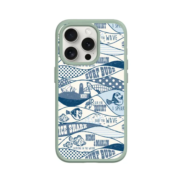 【RHINOSHIELD 犀牛盾】iPhone 12 mini/Pro/Max SolidSuit背蓋手機殼/海底總動員-復古風(迪士尼)