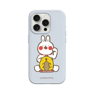 【RHINOSHIELD 犀牛盾】iPhone 13 mini/Pro/Max SolidSuit背蓋手機殼/招財(懶散兔與啾先生)