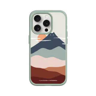 【RHINOSHIELD 犀牛盾】iPhone 14/Plus/Pro/Max SolidSuit背蓋手機殼/貓咪山(I Love Doodle)