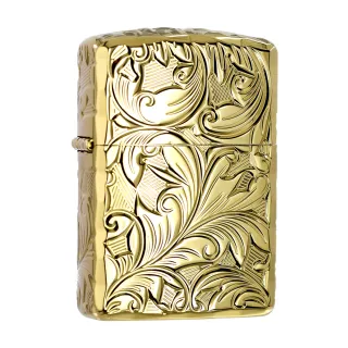 【Zippo】尊爵環繞唐草金-加厚版-防風打火機(美國防風打火機)