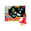 【Nintendo 任天堂】路易吉迷你遙控車款+經典蘑菇燈(超級瑪利歐/遙控車/電動車/玩具車/小夜燈)