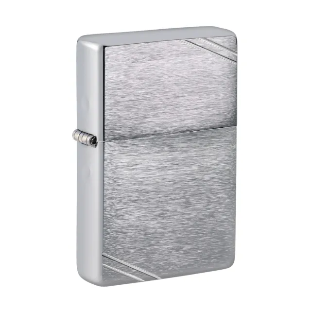 【Zippo】古典拉絲切角防風打火機(美國防風打火機)