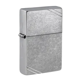 【Zippo】古典花紗切角防風打火機(美國防風打火機)
