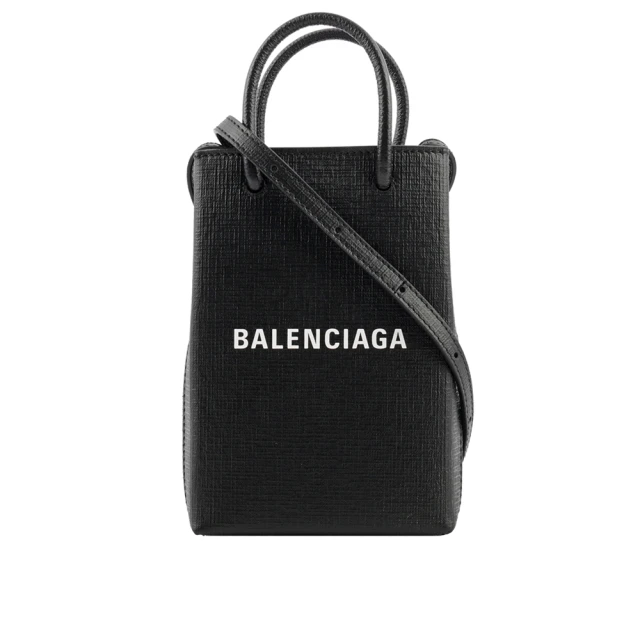 Balenciaga 巴黎世家Balenciaga 巴黎世家 Logo購物手機袋(黑色)