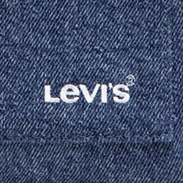 【LEVIS 官方旗艦】男女同款 手提、側背兩用丹寧迷你手拿包/拉鍊開口/精工刺繡Logo 人氣新品 D7561-0012