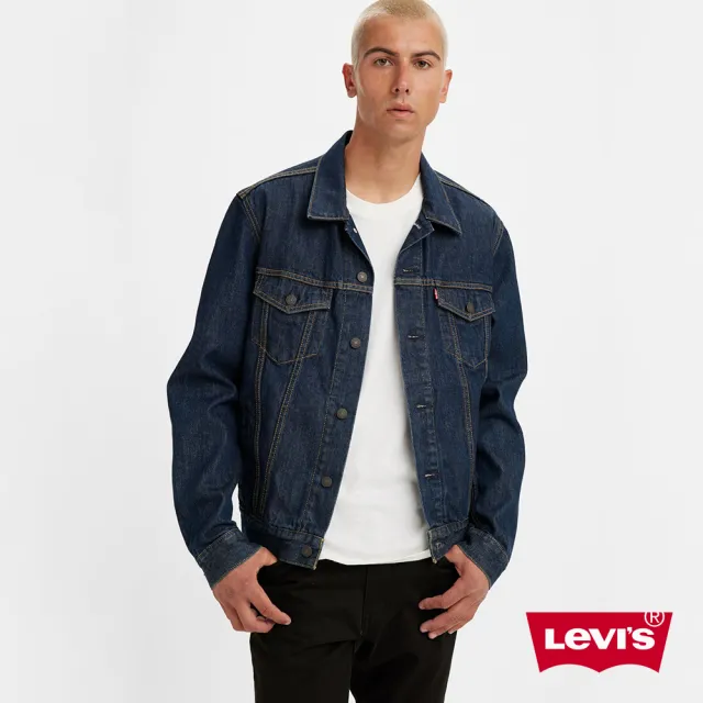 【LEVIS 官方旗艦】男女同款 牛仔外套/Type 3 經典修身版型/黑藍基本款 人氣新品 72334-0557