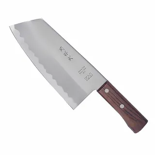 【KAI 貝印】日本製 關孫六不鏽鋼尖型中華菜刀 17.5cm(不鏽鋼刃物鋼 日本廚刀)
