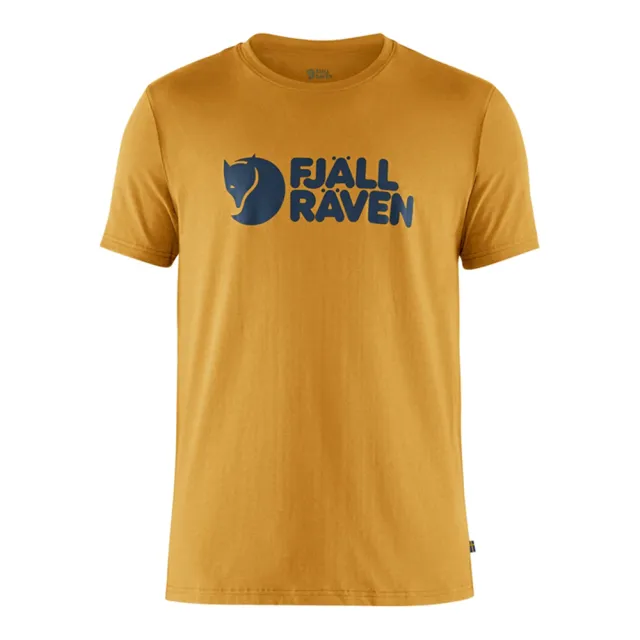 【Fjallraven】Logo T恤 男(FR87310-051麻花灰 113粉筆白 160赭黃 550黑 633深橄欖)