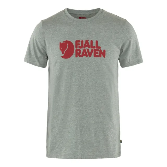 【Fjallraven】Logo T恤 男(FR87310-051麻花灰 113粉筆白 160赭黃 550黑 633深橄欖)