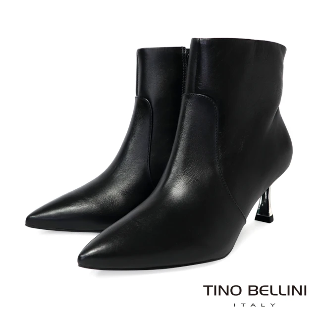 【TINO BELLINI 貝里尼】巴西進口尖頭踝靴FWOV027-1(黑色)
