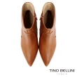 【TINO BELLINI 貝里尼】巴西進口尖頭踝靴FWOV027-9(焦糖)