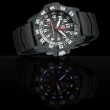 【LUMINOX雷明時】CARBON SEAL 3800碳纖維超級海豹系列腕錶 瑞士錶(黑x白時標46mm)