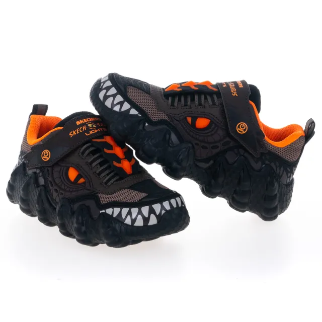 【SKECHERS】男童鞋系列 燈鞋 SKECH-O-SAURUS LIGHTS(400112LCHOR)
