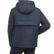 【Tommy Hilfiger】TOMMY 經典Logo連帽保暖衝鋒風衣外套-深藍色(平輸品/百搭必備)