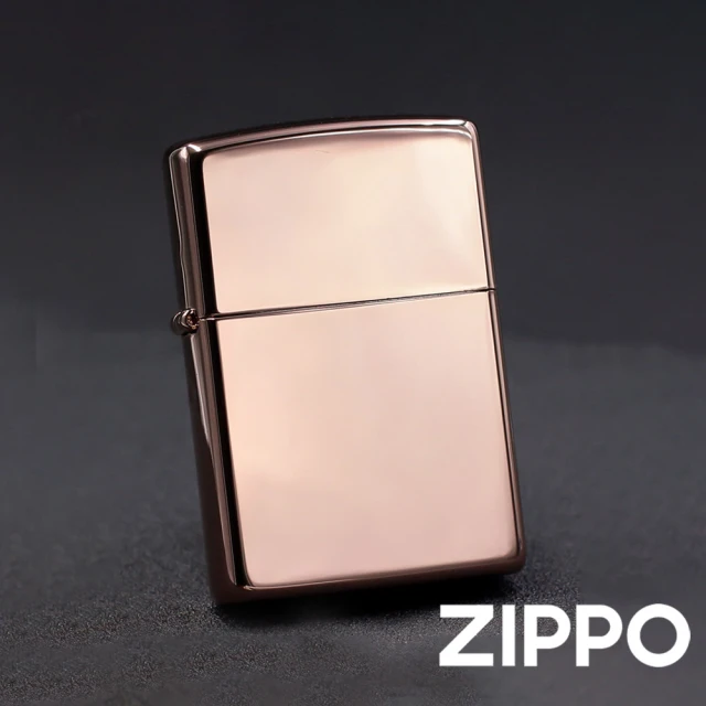 【Zippo】玫瑰金色-素面-防風打火機(美國防風打火機)