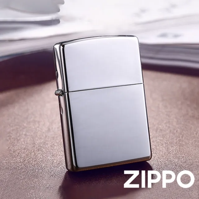 【Zippo】經典鏡面防風打火機+贈專用油(美國防風打火機)