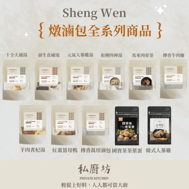【Sheng Wen梁時】國寶茶茶葉蛋滷包(漢方藥膳包 滷包 滷肉滷蛋)