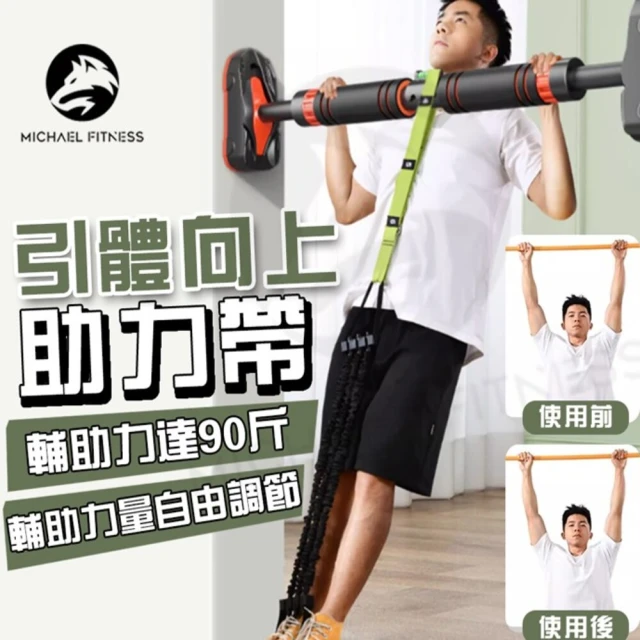 Michael Fitness 麥克健身Michael Fitness 麥克健身 引體向上助力帶 可調節助力帶 單槓輔助(彈力帶/單槓/拉力帶/助力)