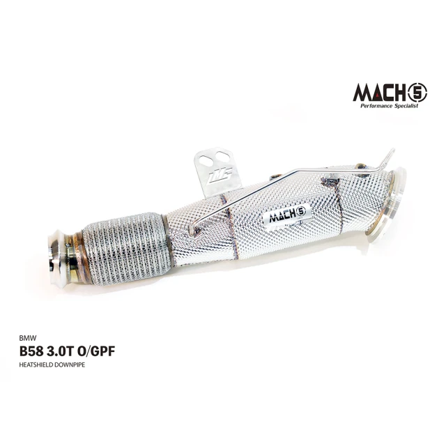 Mach5 BMW F30／F31／F32／F33／F36 高流量帶三元催化排氣管(340i 440i B58 3.0T)