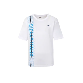 【FILA官方直營】男抗UV吸濕排汗短袖T恤-白色(1TEY-1000-WT)