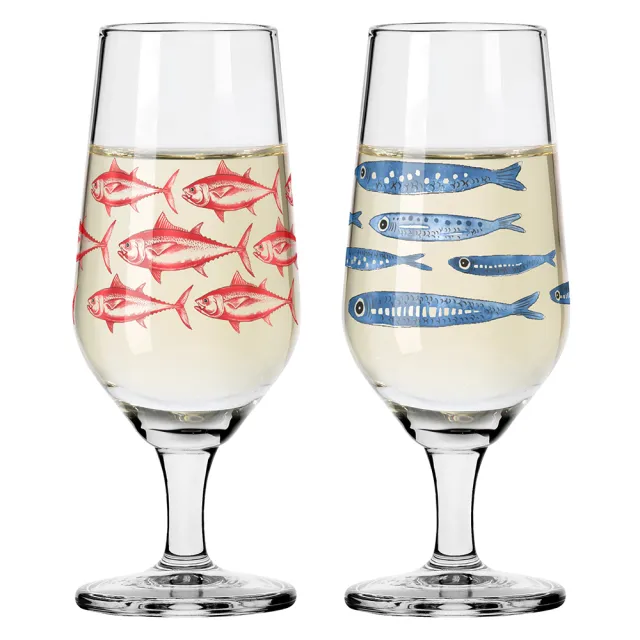 【RITZENHOFF】傳承時光系列/烈酒對杯組-快樂魚(德國製造/無鉛水晶玻璃)