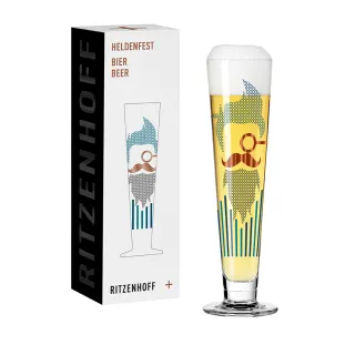 【RITZENHOFF】英雄節系列/經典啤酒杯-啤酒紳士(德國製造/無鉛水晶玻璃)