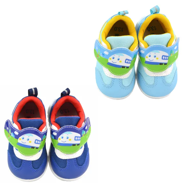 【SANRIO 三麗鷗】新幹線12.5-17.5cm童鞋 透氣輕量減壓抗菌防臭學步休閒鞋(水&藍色)