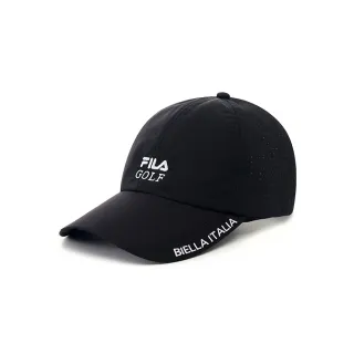 【FILA官方直營】時尚LOGO帽/棒球帽-黑色(HTY-1104-BK)