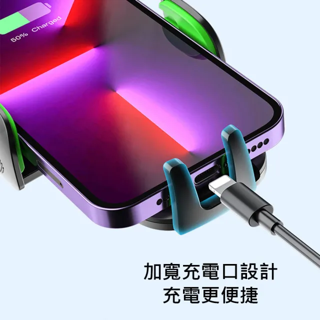 【UOLife】新升級自動夾 汽車用滑軌式手機支架/HUD導航車架(儀表板 遮陽板 後視鏡)