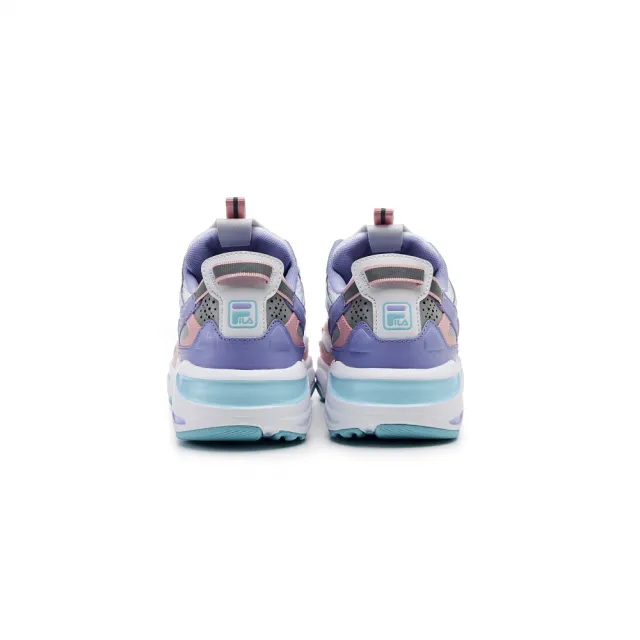 【FILA官方直營】女款 RAY TRACER APEX 運動鞋 休閒鞋-白粉紫(5-C114Y-148)