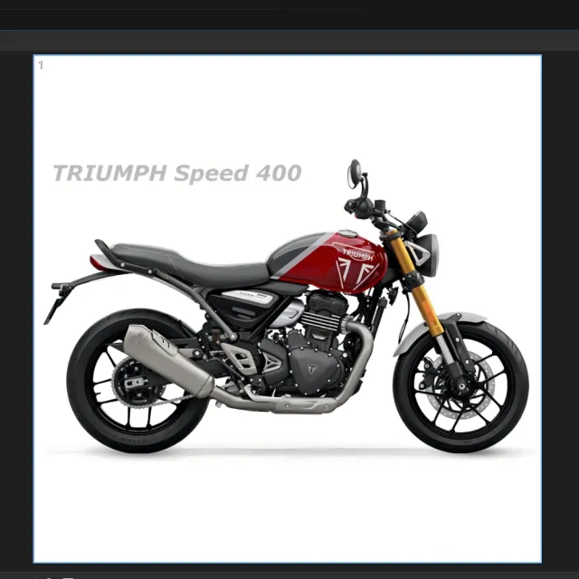 【TRIUMPH】Speed 400(黃牌機車.平輸車.保固兩年)