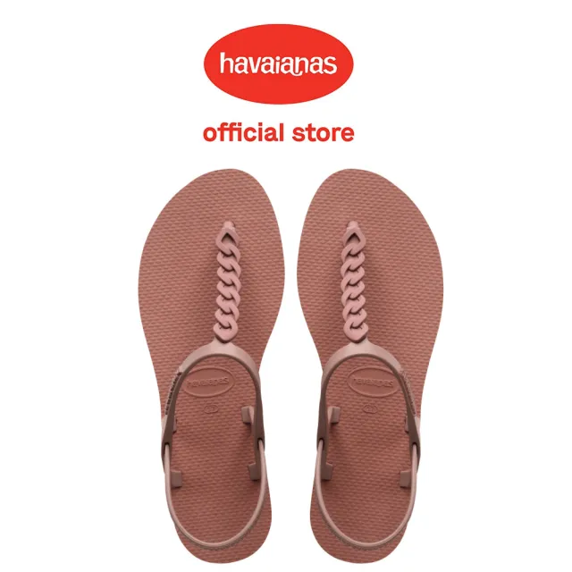 【havaianas 哈瓦仕】涼鞋 女鞋 夾腳拖 T形鞋帶 You Paraty Chains 番紅花 4148793-3544W(哈瓦士)