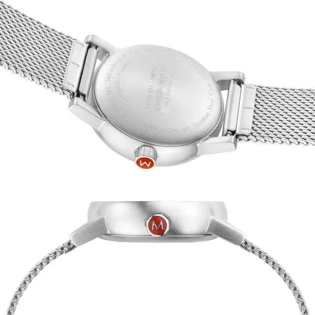 【MONDAINE 瑞士國鐵】evo2時光走廊腕錶 瑞士錶(30mm/米蘭鋼鏈)