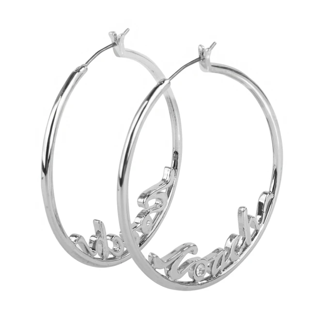 COACH 水鑽C字耳針式耳環-銀色評價推薦