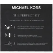 【Michael Kors】男款 雙釦頭LOGO 雙面用 窄版皮帶 禮盒(經典黑/字母黑)