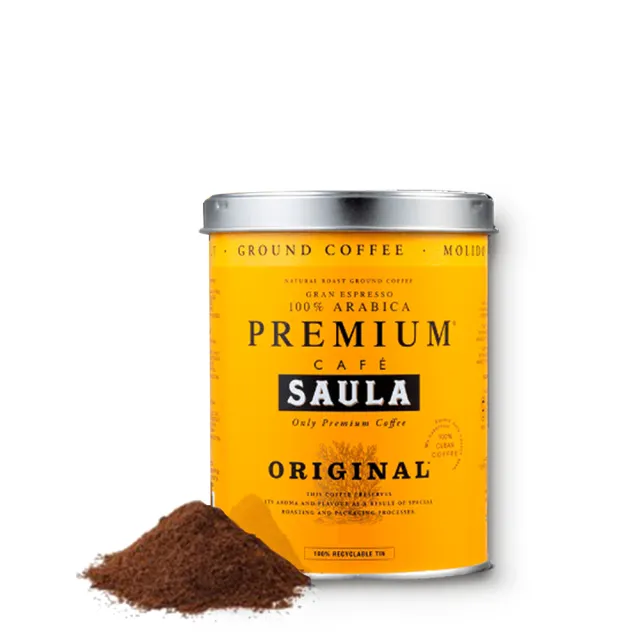 即期品【SAULA】頂級優選咖啡粉250g+波旁粉250g(100%阿拉比卡 西班牙國寶級 米其林御用 送禮首選)