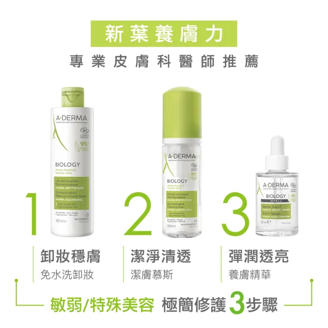 【A-DERMA 艾芙美】官方直營 新葉三效養膚精華30ml(保濕/修護/抗老/舒敏)