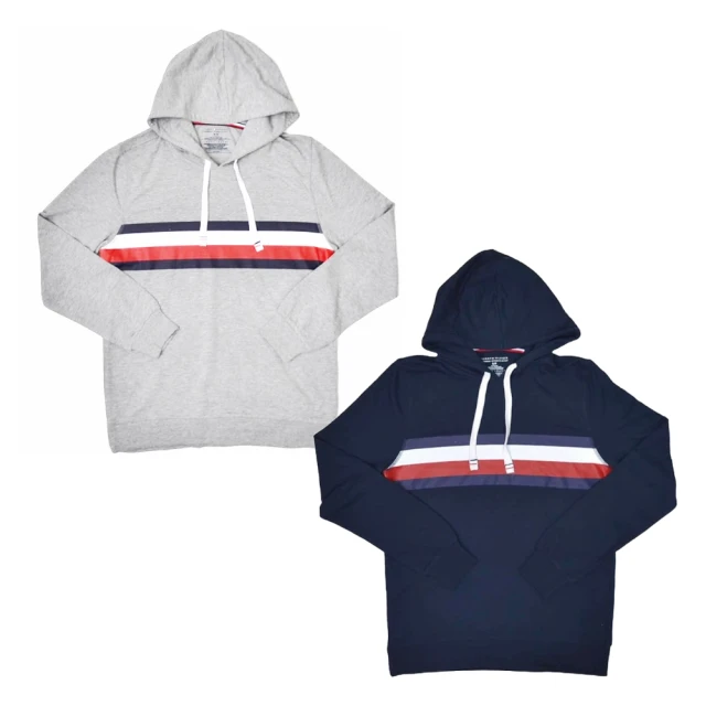 Tommy Hilfiger 連帽上衣 中磅數 男生長袖帽T 居家服裝 棉質連帽衫(美國進口平行輸入 版型偏大)