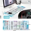 【QIDINA】設計款繁中軟體網頁快捷鍵滑鼠桌墊(兩色可選)