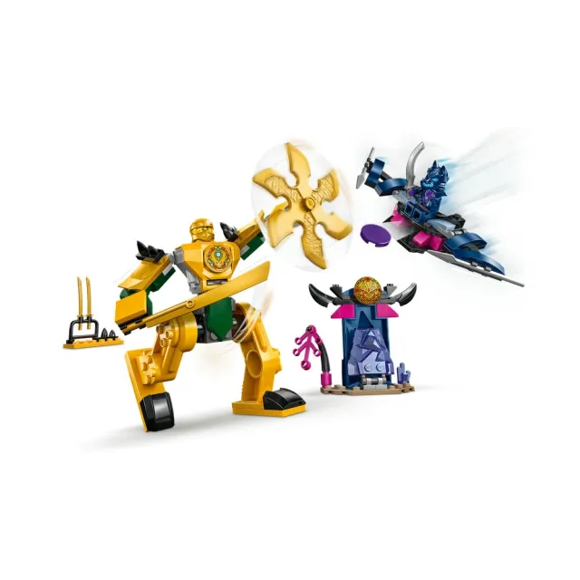 【LEGO 樂高】旋風忍者系列 71804 亞林的戰鬥機械人(機器人玩具 兒童積木)