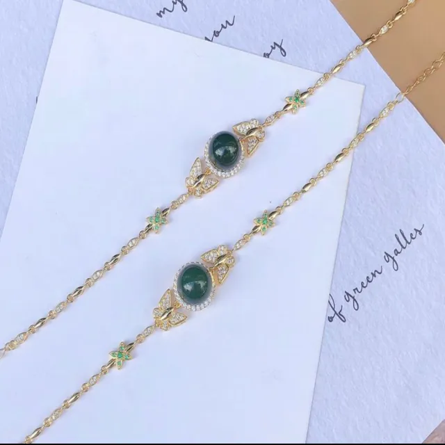 【勝弘珠寶】多明尼加藍珀吉祥美好手鍊