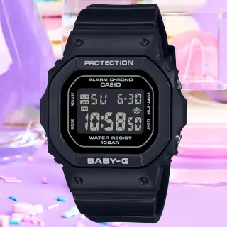 【CASIO 卡西歐】BABY-G 簡約纖薄方形電子腕錶 618 年中慶 禮物(BGD-565U-1)
