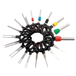 【kurumapop】汽車線束端子退針器 18件套(退pin器/機車端子退針器/線束端子推針器)