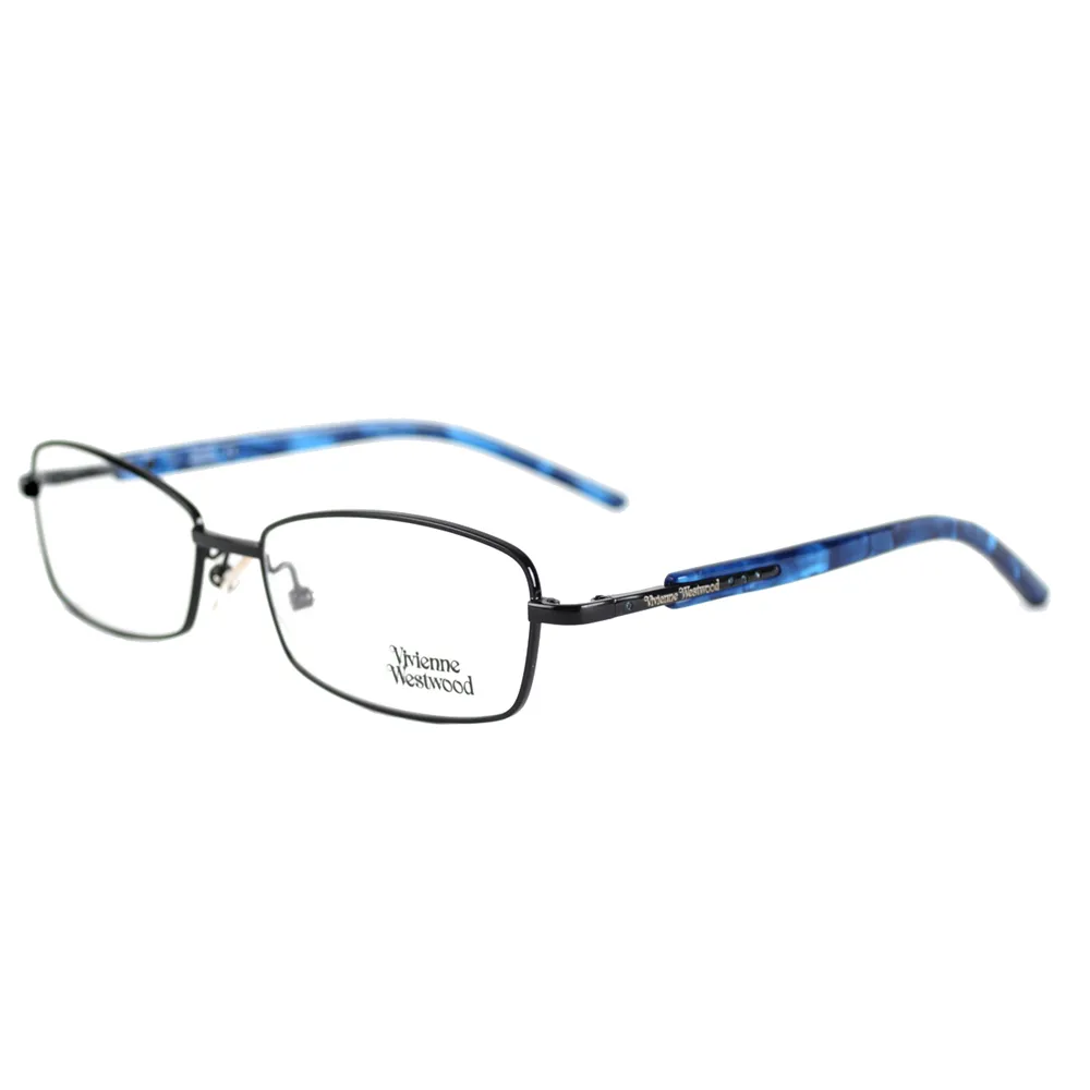 【Vivienne Westwood】英倫知性細框光學眼鏡(黑/藍 VW147_02)