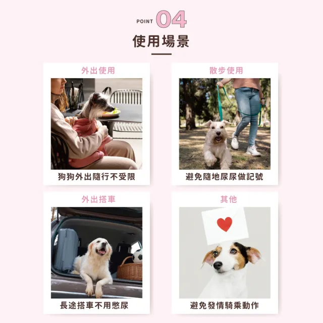 【chachacha】犬用禮貌帶 5款(可重複使用/狗尿布/犬用生理褲)