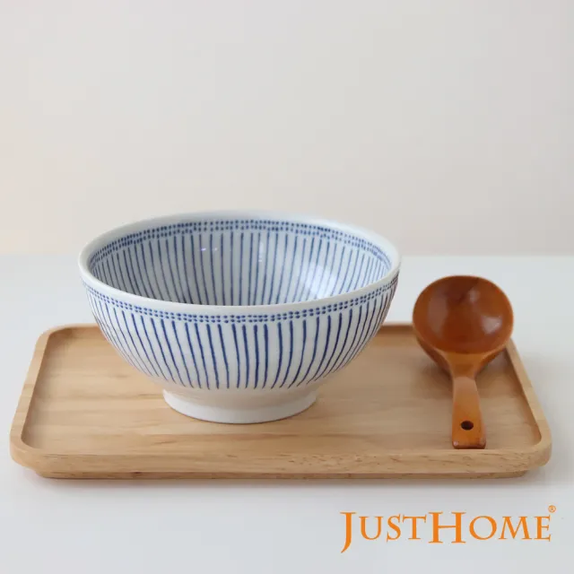 【Just Home】日本製嵐十草陶瓷7.2吋麵碗(日本製 麵碗 拉麵碗)