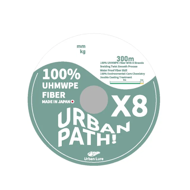 【RONIN 獵漁人】日本製 URBAN PATH X8 200M 0.4-1.0號 雙塗層PE線(100%日本原料採用 路亞 溪流 岸拋 母線)