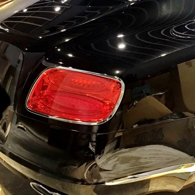 【IDFR】Bentley 賓利 Continental GT 2012~2013 鍍鉻銀 後燈框 尾燈框 飾貼(賓利 GT 車身改裝)