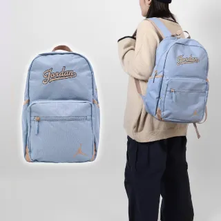 【NIKE 耐吉】後背包 Jordan Backpack 藍 米白 多口袋 軟墊 喬丹 筆電包 雙肩包 背包(JD2413001AD-002)